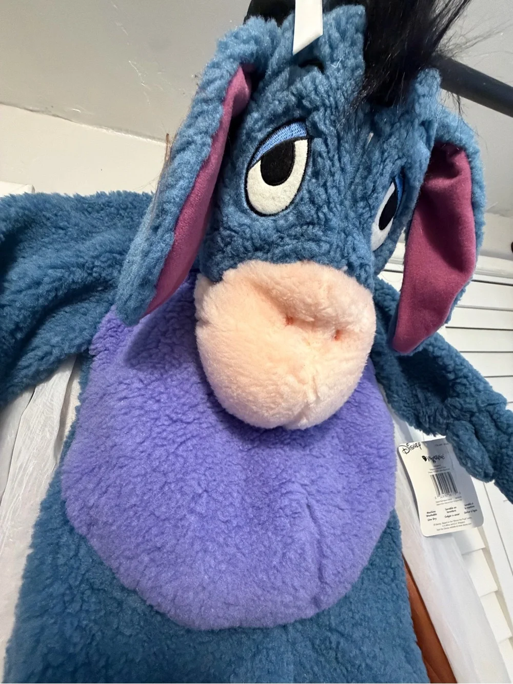 Vintage Disney Eeyore Plush Faux Sherpa Costume
